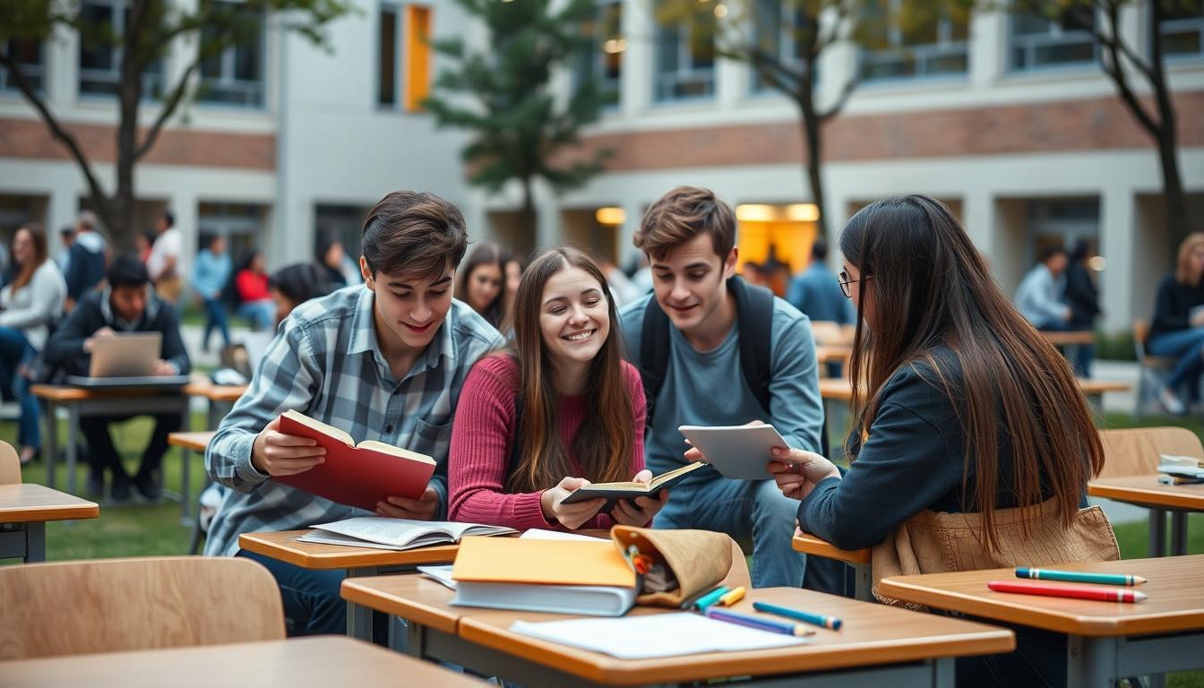 Student using online courses for flexible education